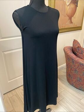 Cynthia Rowley Black Sleeveless Asymmetrical Swing Dress